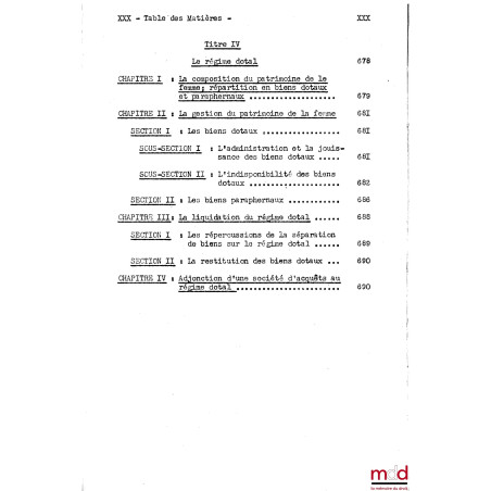 COURS DE DROIT CIVIL, Capacité 2e année, 1953-1954
