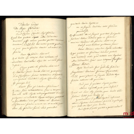 INSTITUTES LIBER 20, TOMUS TERTIUS, [INSTITUTES DE JUSTINIEN, Livre II : Titulus 10 De testamentis ordinandis [De la manière...