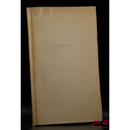 COMMENTAIRE DE LA LOI DU 26 MARS 1891 SUR L’ATTÉNUATION & L’AGGRAVATION DES PEINES, Précédé de considérations sur la récidive