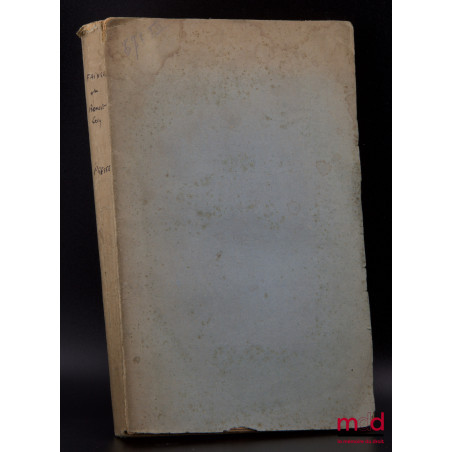 CODE MANUEL DE LA PRESSE, Contenant : Le texte de la nouvelle loi ; article par article, la législation antérieure, le résumé...