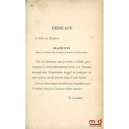 DROIT CIVIL INTERNATIONAL