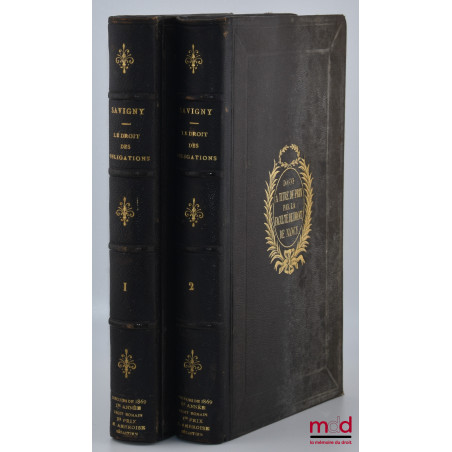 LE DROIT DES OBLIGATIONS, Traduit de l’allemand par C. Gérardin et P. Jozon