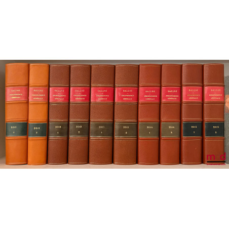 JURISPRUDENCE GÉNÉRALE. RECUEIL PÉRIODIQUE ET CRITIQUE DE JURISPRUDENCE, DE LÉGISLATION ET DE DOCTRINE EN MATIÈRE CIVILE, COM...