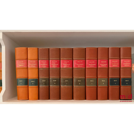 JURISPRUDENCE GÉNÉRALE. RECUEIL PÉRIODIQUE ET CRITIQUE DE JURISPRUDENCE, DE LÉGISLATION ET DE DOCTRINE EN MATIÈRE CIVILE, COM...