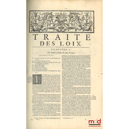 LES LOIX CIVILES DANS LEUR ORDRE NATUREL, LE DROIT PUBLIC ET LEGUM DELECTUS, nouvelle éd. revue et corrigée