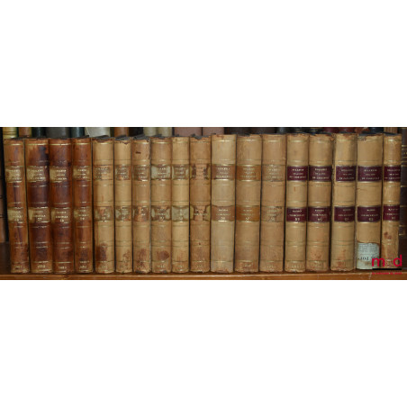 BULLETIN DES ARRÊTS DE LA COUR DE CASSATION RENDUS EN MATIÈRE CRIMINELLE, de 1831 à 1936 [mq. 11 années] ;Tables 1798-1856 (...