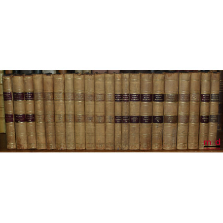 BULLETIN DES ARRÊTS DE LA COUR DE CASSATION RENDUS EN MATIÈRE CRIMINELLE, de 1831 à 1936 [mq. 11 années] ;Tables 1798-1856 (...