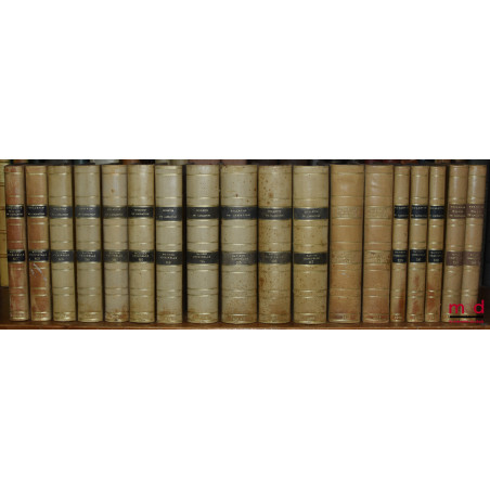 BULLETIN DES ARRÊTS DE LA COUR DE CASSATION RENDUS EN MATIÈRE CRIMINELLE, de 1831 à 1936 [mq. 11 années] ;Tables 1798-1856 (...