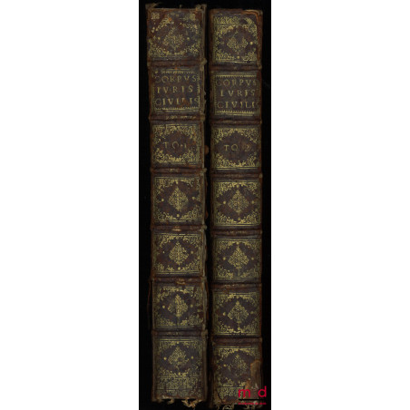 CORPUS JURIS CIVILIS, PANDECTIS AD FLORENTINUM ARCHETYPUM EXPRESSIS, INSTITUTIONIBUS, CODICE ET NOVELLIS, (?) huic editioni n...