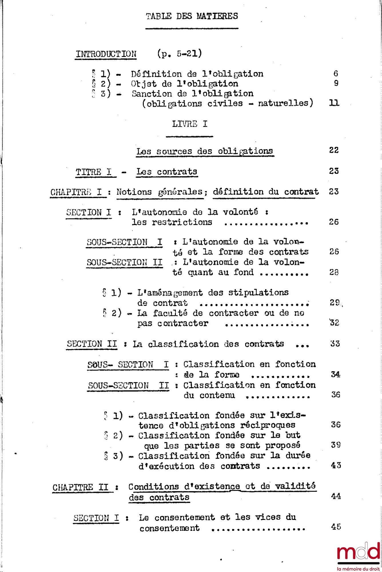 DESBOIS (Henri) – COURS DE DROIT CIVIL, Capacité 2e année, 1953-1954