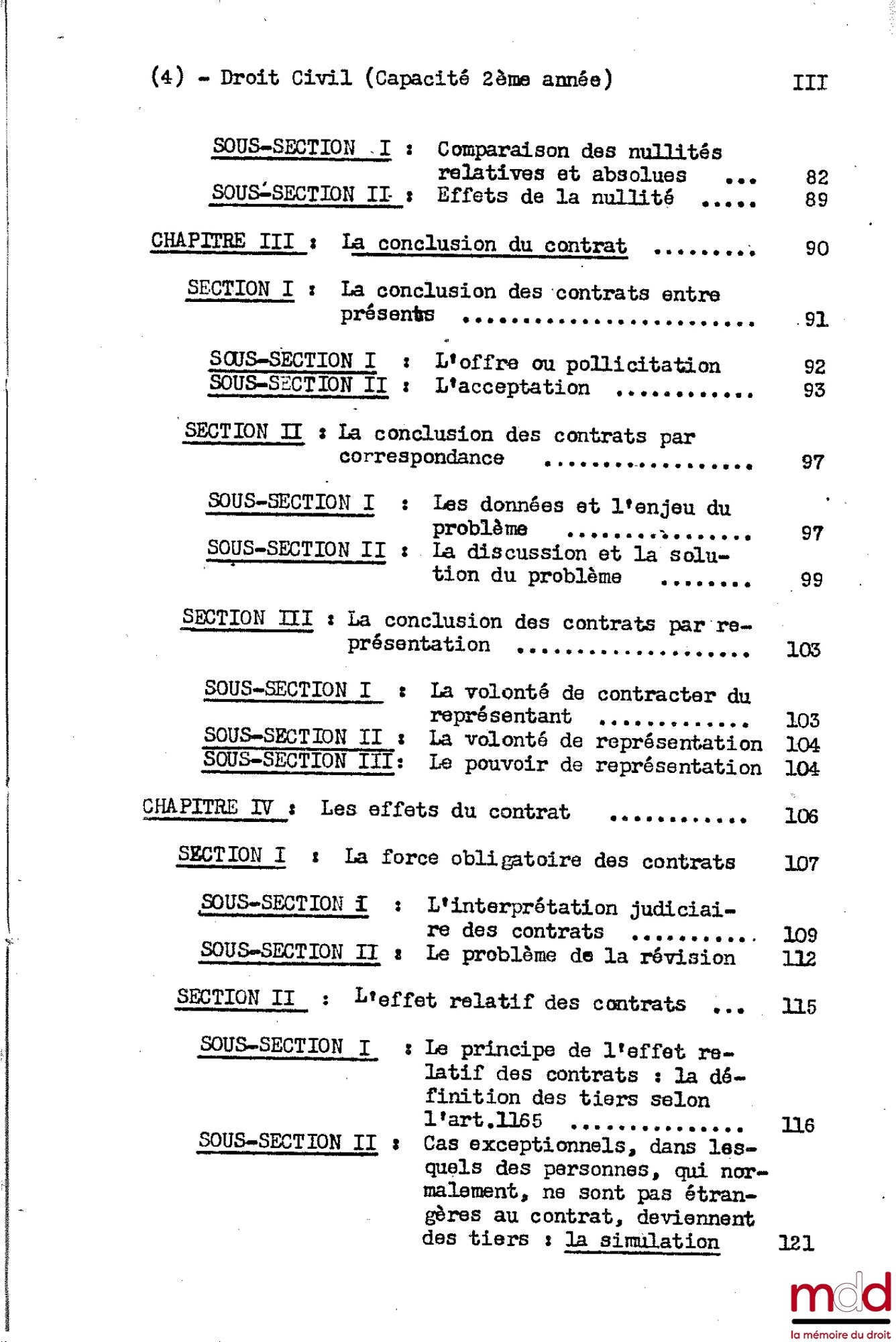 DESBOIS (Henri) – COURS DE DROIT CIVIL, Capacité 2e année, 1953-1954