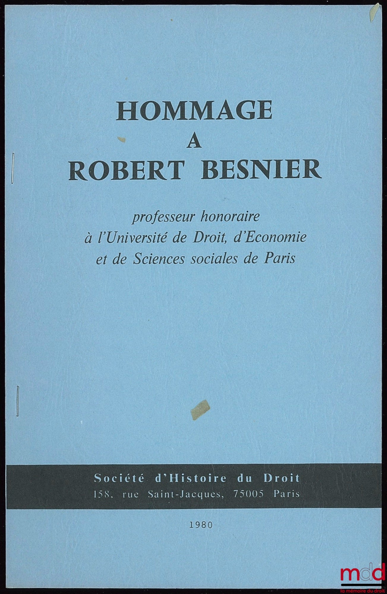 IMBERT (Jean) – ÉCONOMIE ET BIENFAISANCE EN LORRAINE AU TEMPS DE STANISLAS, extrait des Mélanges Robert BESNIER