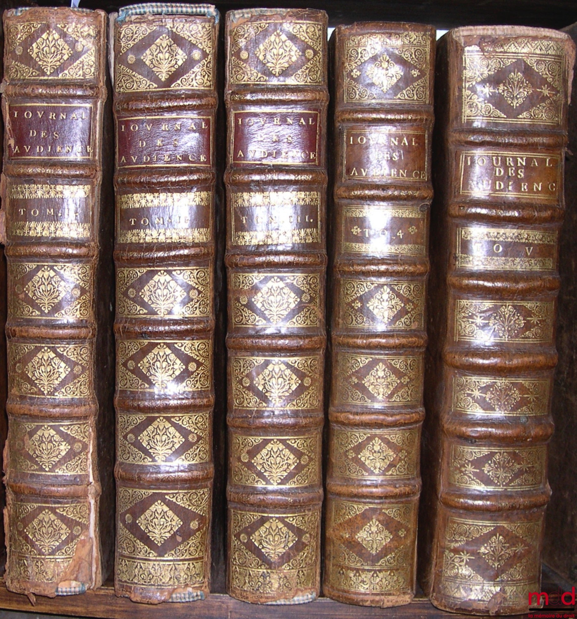 DU FRESNE (Jean), JAMET DE LA GUESSIÈRE (François) et NUPIED (Nicolas) – JOURNAL DES PRINCIPALES AUDIENCES DU PARLEMENT depuis l’année 1623 jusqu’en 1701, T. I : (par Du Fresne) de 1623 à 1657 ; T. II : (par F. Jamet de la Guessière) de 1657 à 1666 ; t. I