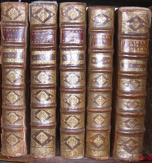 DU FRESNE (Jean), JAMET DE LA GUESSIÈRE (François) et NUPIED (Nicolas) – JOURNAL DES PRINCIPALES AUDIENCES DU PARLEMENT depuis l’année 1623 jusqu’en 1701, T. I : (par Du Fresne) de 1623 à 1657 ; T. II : (par F. Jamet de la Guessière) de 1657 à 1666 ; t. I