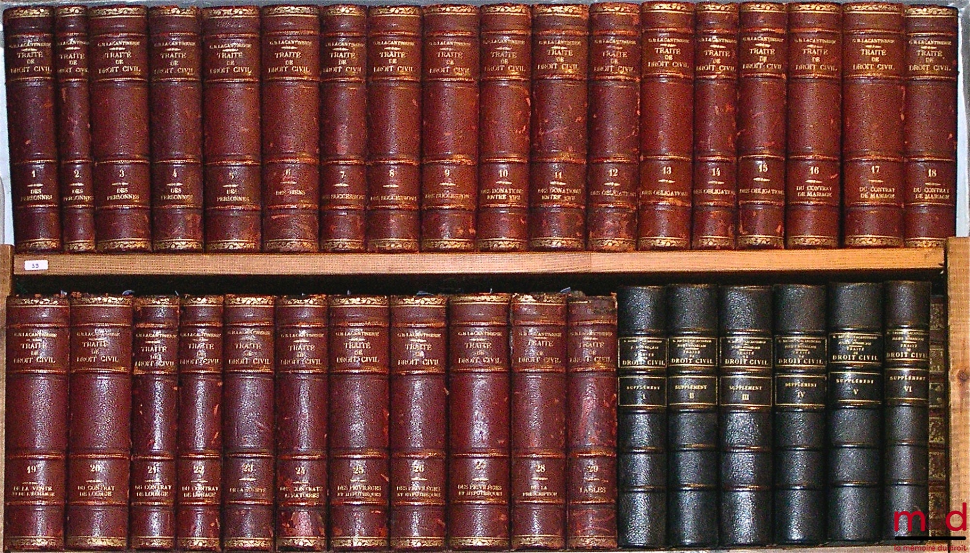 BAUDRY-LACANTINERIE (Gabriel) et BONNECASE (Julien) – TRAITÉ THÉORIQUE ET PRATIQUE DE DROIT CIVIL, 3e et dernière édition et SUPPLÉMENT AU TRAITÉ DE BAUDRY LACANTINERIE