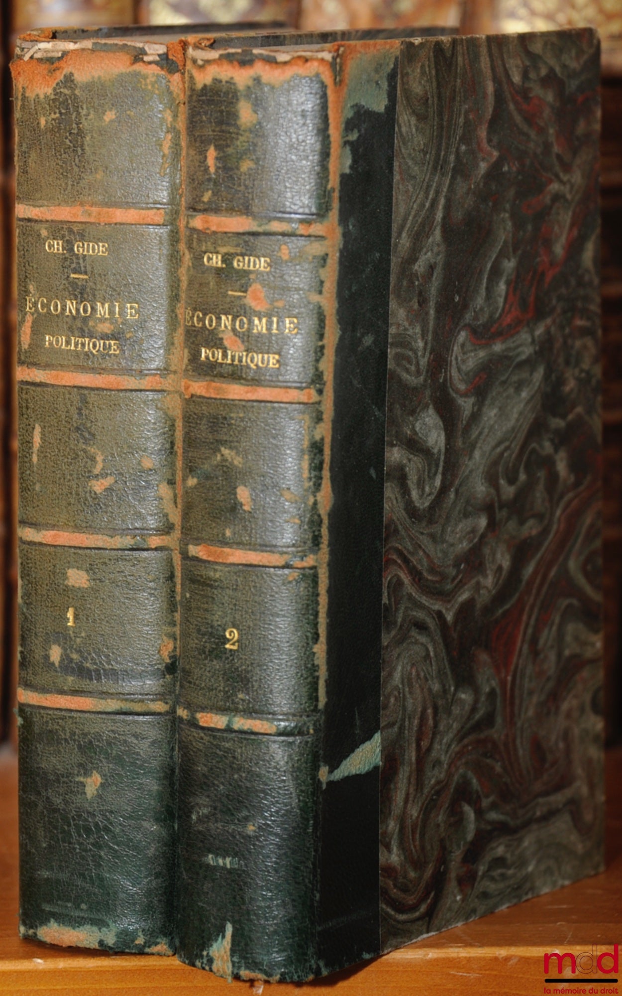 GIDE (Charles) – COURS D’ÉCONOMIE POLITIQUE, t. I (6ème éd.), t. 2 (5ème éd.)
