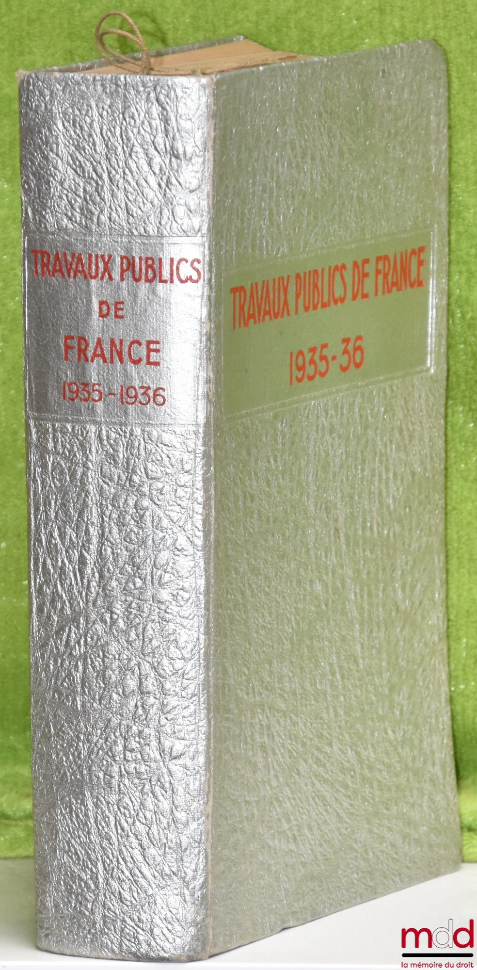 ANNUAIRE 1935-36 DU SYNDICAT PROFESSIONNEL DES ENTREPRENEURS DE TRAVAUX PUBLICS DE FRANCE, D’ALGÉRIE ET DES COLONIES
