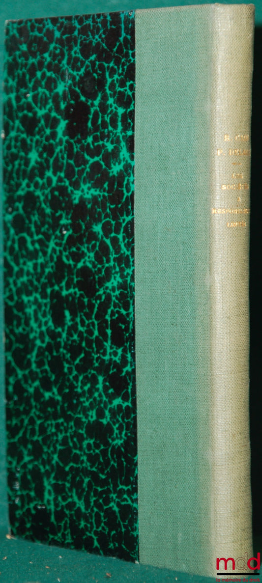 GAIN (René) et DELAISI (Pierre) – LES SOCIÉTÉS À RESPONSABILITÉ LIMITÉE, GUIDE FORMULAIRE, 5e éd. mise à jour en conformité des Décrets-lois des 8 août et 30 octobre 1935