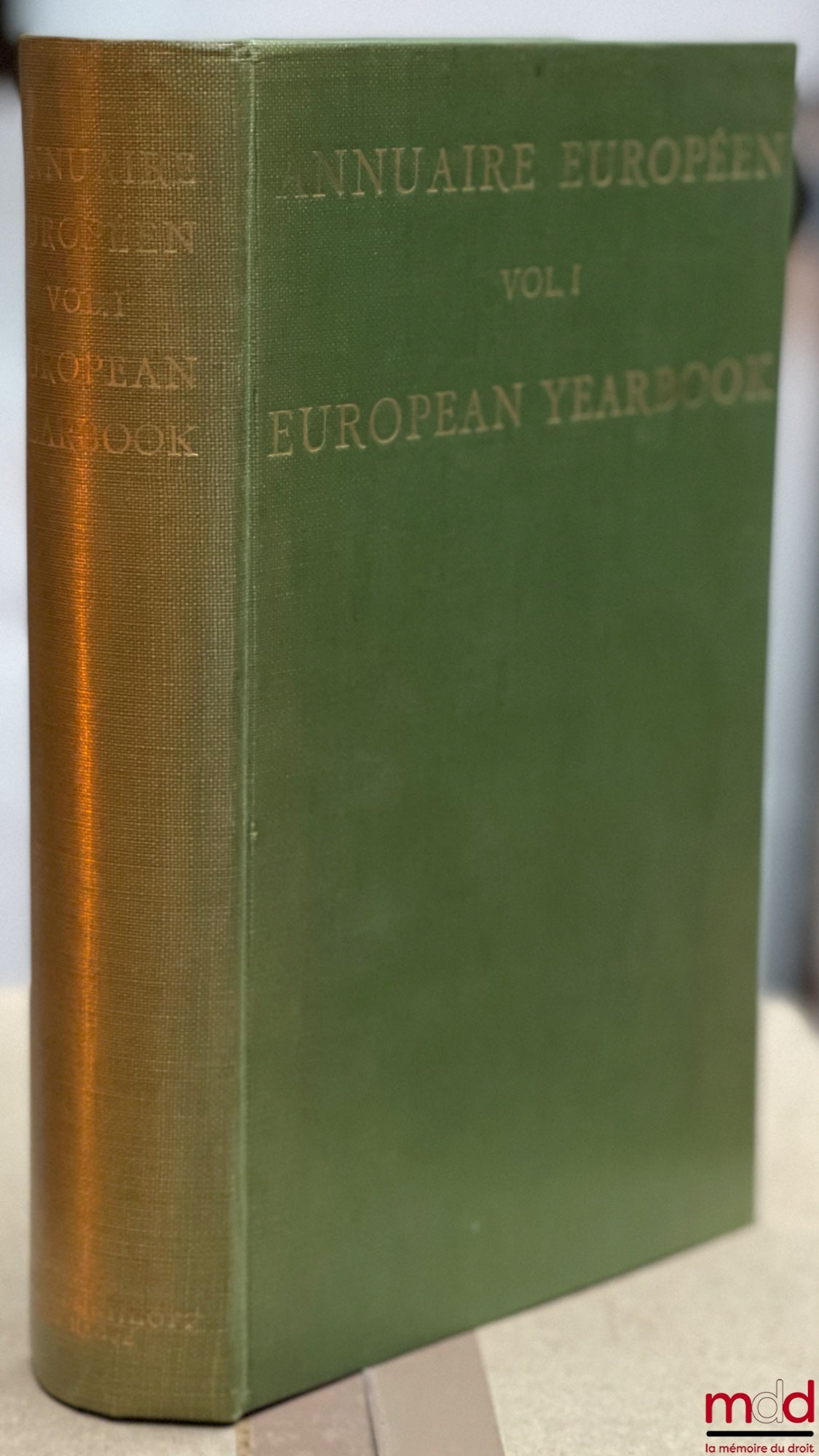 [Collectif] – ANNUAIRE EUROPÉEN, Vol. I, European Yearbook, publié sous les auspices du Conseil de l’Europe, version franco-anglaise