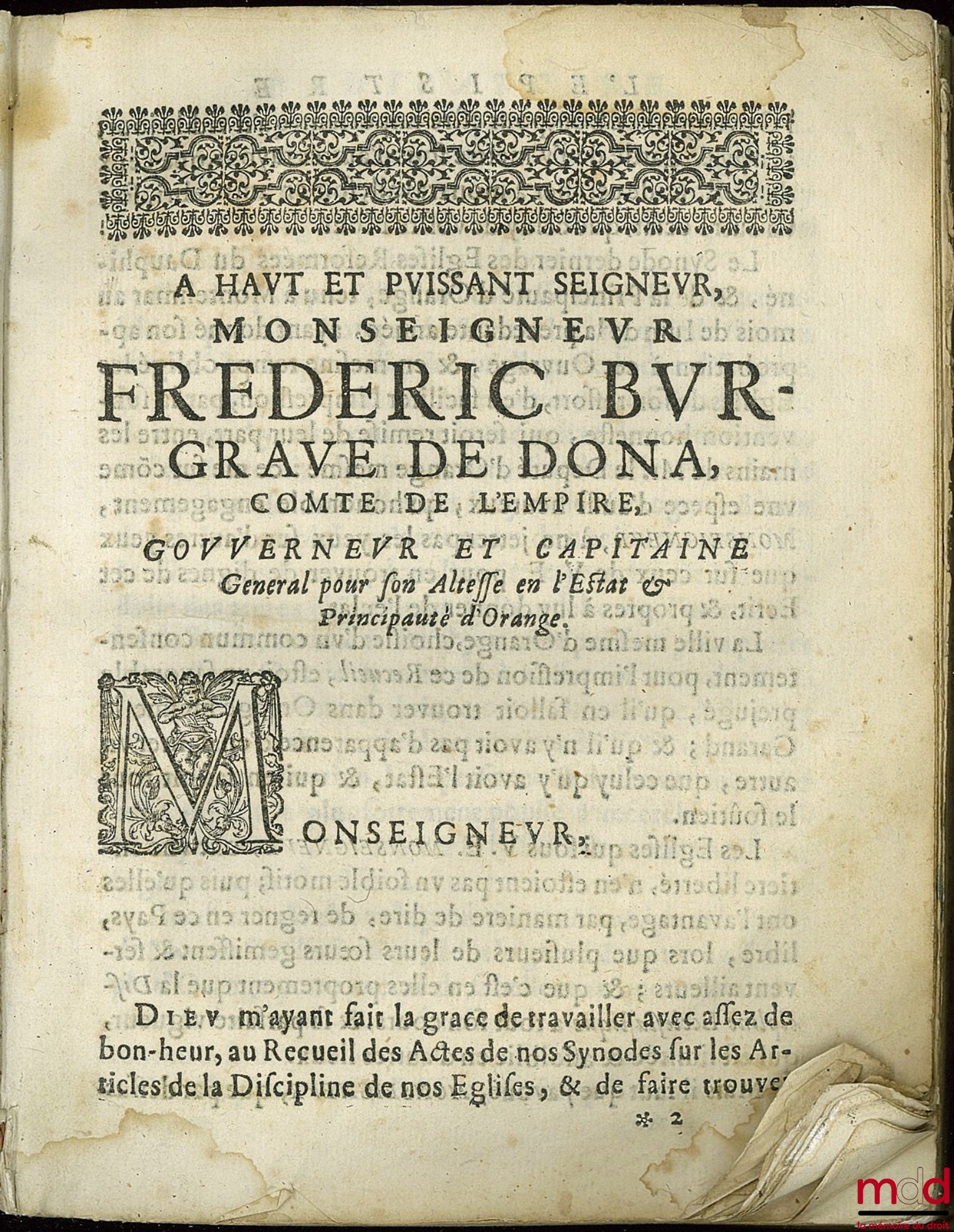 CATALON (Pierre), LABADIE (Jean de) – LA DISCIPLINE ECCLÉSIASTIQUE DES ÉGLISES RÉFORMÉES DE FRANCE. Avec un ample et exact recueil de tous les Articles, Reglemens, Observations, Decisions, & Arrestez des Synodes Nationaux, qui peuvent servir à son entier