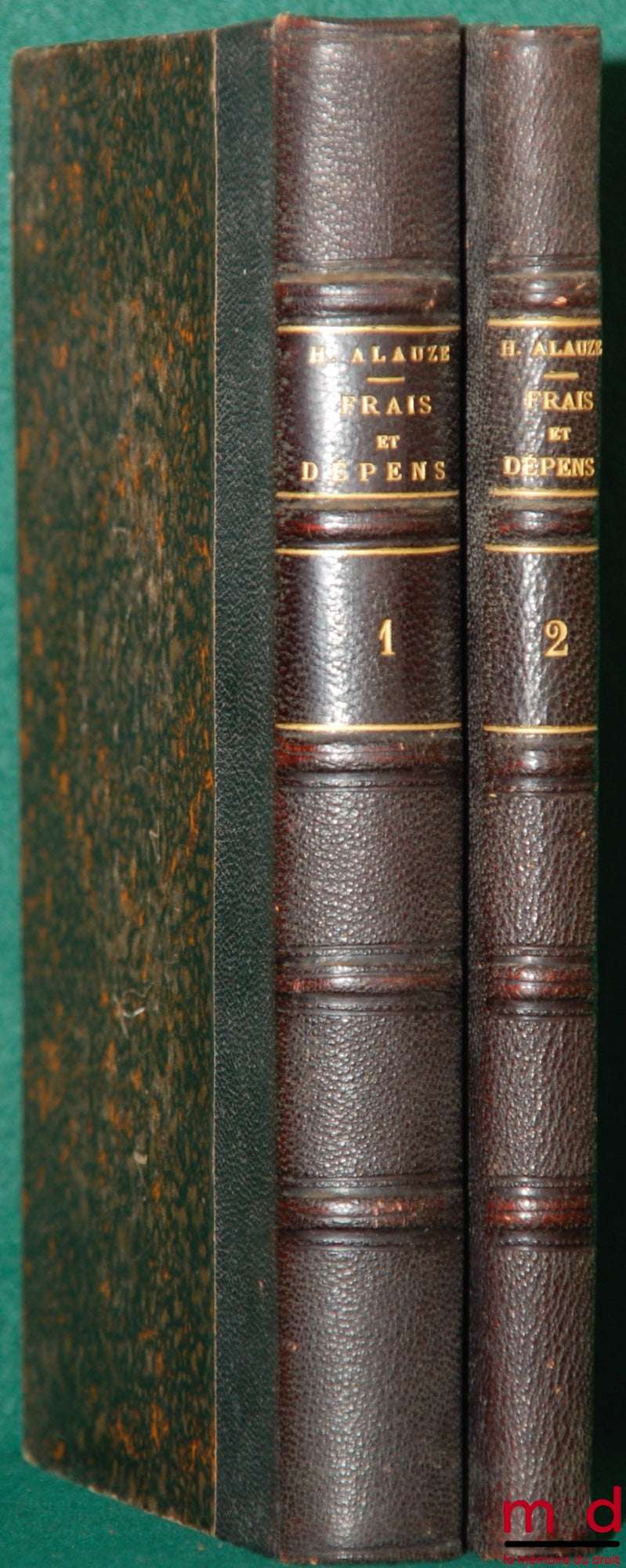 ALAUZE (Henri) – TARIF DES FRAIS ET DÉPENS EN MATIÈRE CIVILE (DÉCRET DU 15 AOÛT 1903). GUIDE PRATIQUE, avec un appendice comprenant 30 tableaux des droits alloués ; 190 modèles d’états sous forme d’applications de ces tableaux ; 24 barèmes