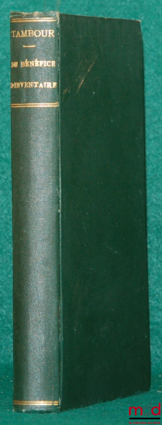 TAMBOUR (Jules-Édouard) – ON THE INVENTORY BENEFIT