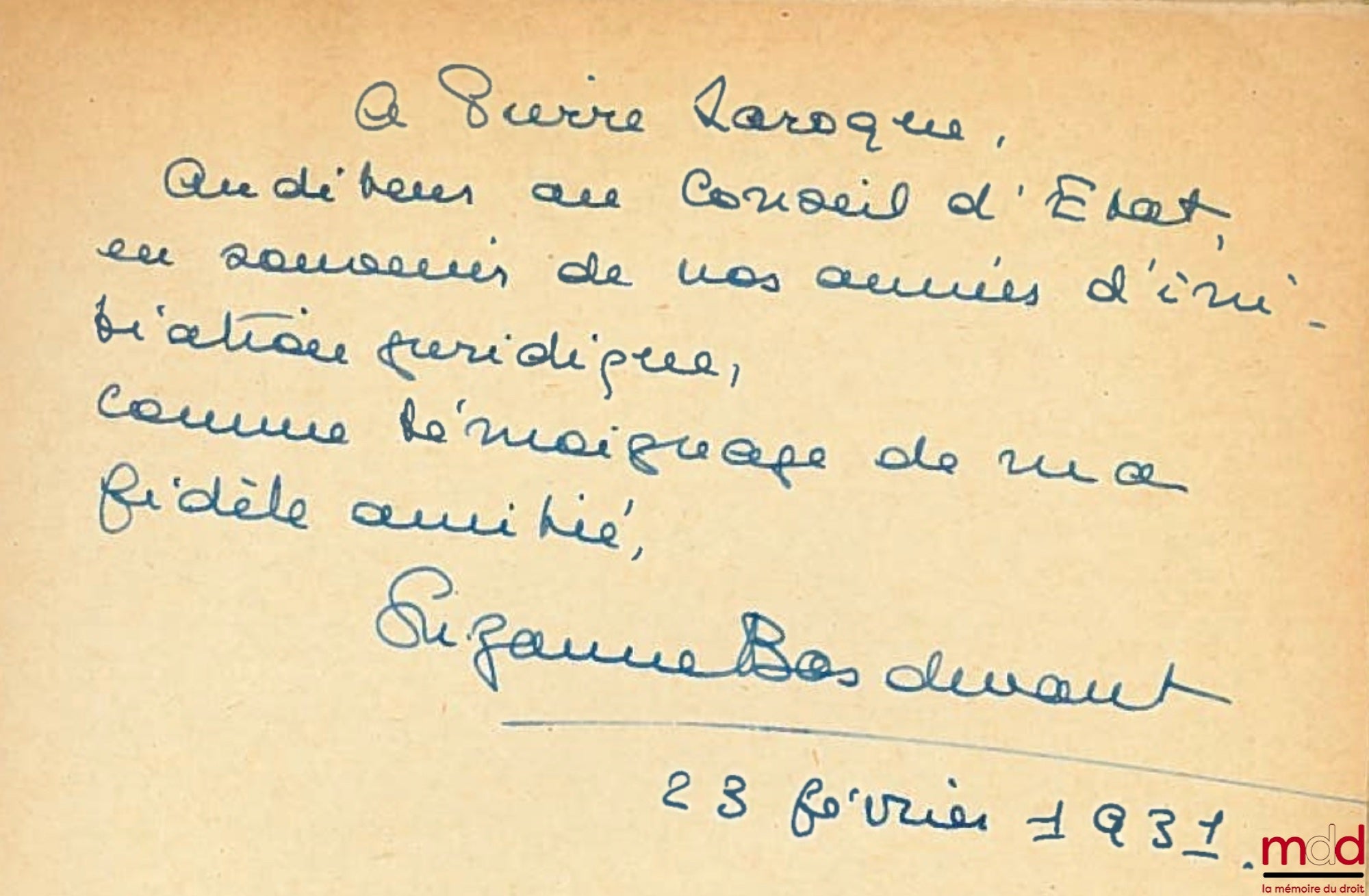 BASDEVANT (Suzanne) – LES FONCTIONNAIRES INTERNATIONAUX, Préface de Gilbert Gidel