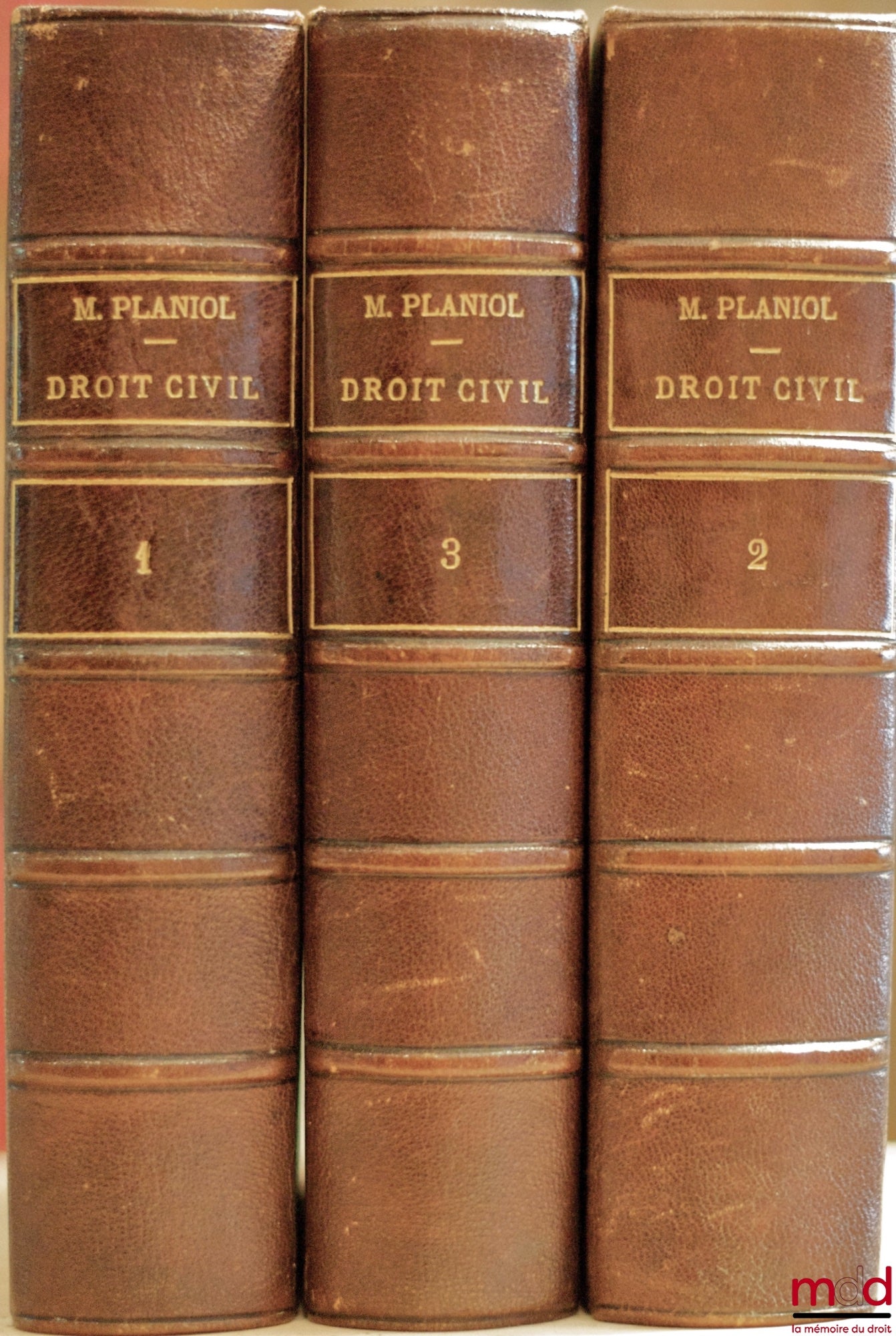 PLANIOL (Marcel) – TRAITÉ ÉLÉMENTAIRE DE DROIT CIVIL, 1ère éd. : t. I : Principes généraux. Théorie générale des personnes. Les Biens. - Filiation. - Incapables. t. II : Les preuves. Théorie générale des obligations. Les contrats. Privilèges et hypothèque