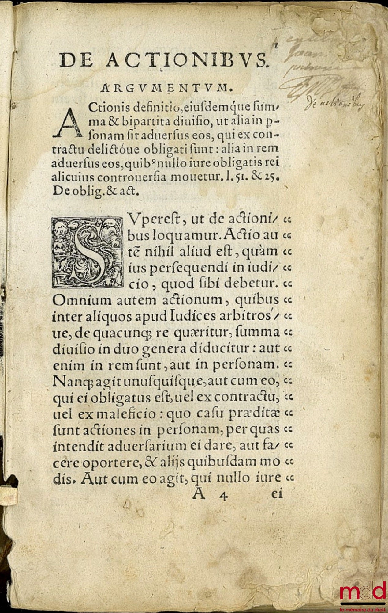 HOTOMANI (FRANC.) [HOTMAN (François)] – DE ACTIONIBUS NOVUS COMMENTARIUS FRANCISCI HOTOMANI JURISCONSULTI FRANC. HOTOMANI JURISC- COMMENTARIUS IN TT. DIGESTOR. ET CODIC. DE PIGNORIBUS & HYPOTHECIS