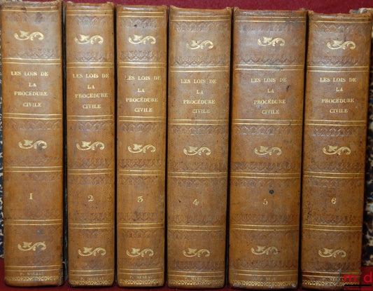 CARRÉ (Guillaume-Louis-Julien), CHAUVEAU (Adolphe) – LES LOIS DE LA PROCÉDURE CIVILE, ouvrage dans lequel l’auteur a refondu son analyse raisonnée, son traité, et ses questions sur la procédure, 3ème éd. dans laquelle ont été examinées et discutées : 1° l