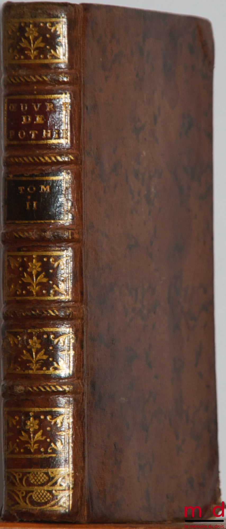 POTHIER (Robert-Joseph) – ŒUVRES POSTHUMES DE M. POTHIER dédiées à Monseigneur le Garde des Sceaux de France ; t. second contenant les traités des fiefs, censives, relevoisons et champarts