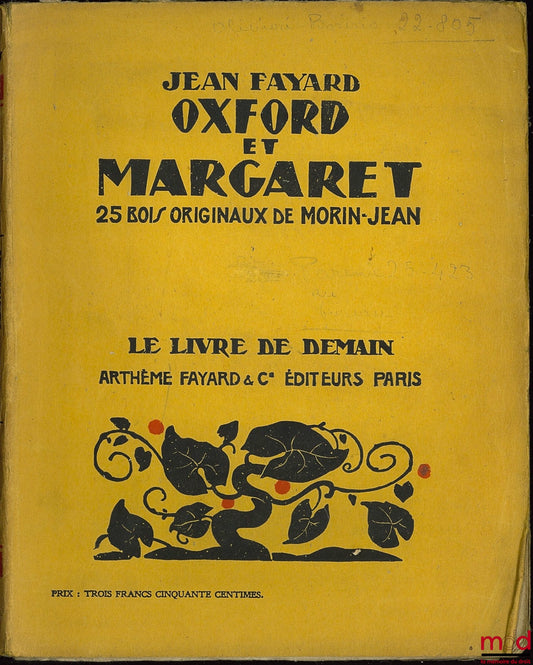 TROYAT (Henri) – OXFORD ET MARGARET, 25 Bois originaux de Morin-Jean, Coll. Le livre de demain n° 65