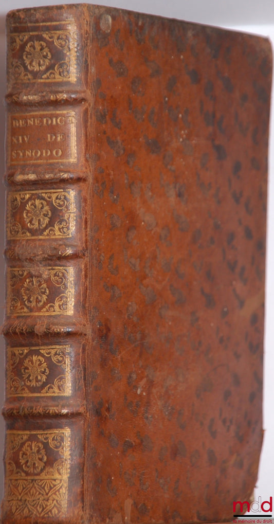 [LAMBERTINI (Prospero)] – BENEDICTI XIV PONT MAX DE SYNODO DIŒCESANA Libri octo