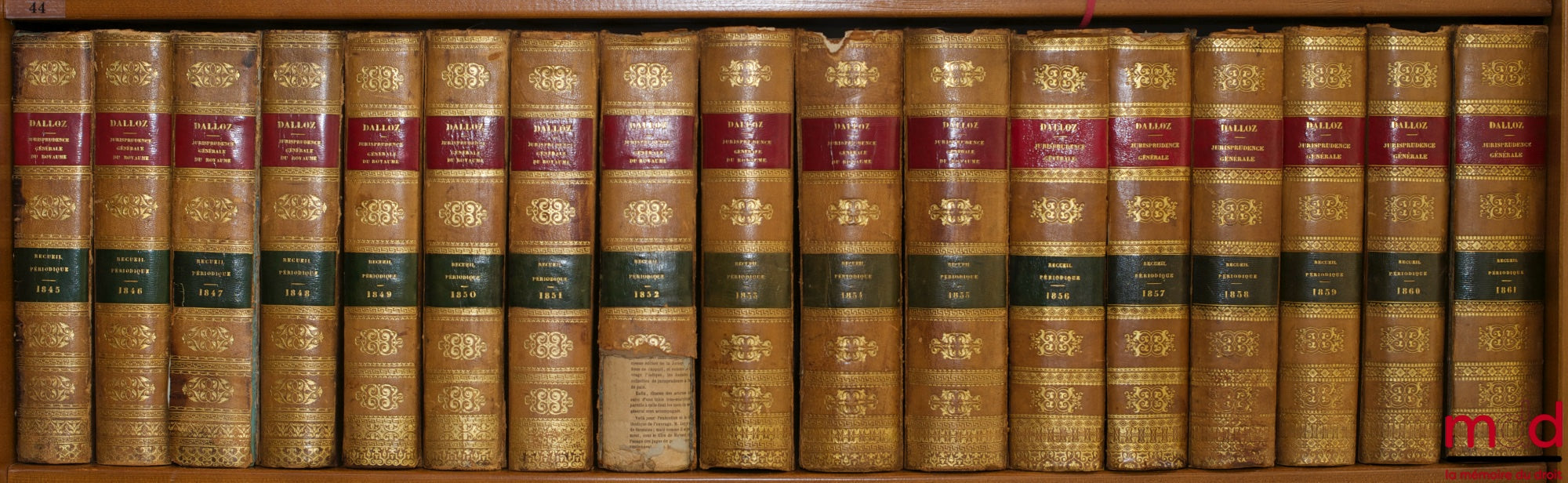 [Recueil Dalloz] – JURISPRUDENCE GÉNÉRALE. RECUEIL PÉRIODIQUE ET CRITIQUE DE JURISPRUDENCE, DE LÉGISLATION ET DE DOCTRINE EN MATIÈRE CIVILE, COMMERCIALE, CRIMINELLE, ADMINISTRATIVE ET DE DROIT PUBLIC, Recueil hebdomadaire, de 1845 [tête de collection] à 1