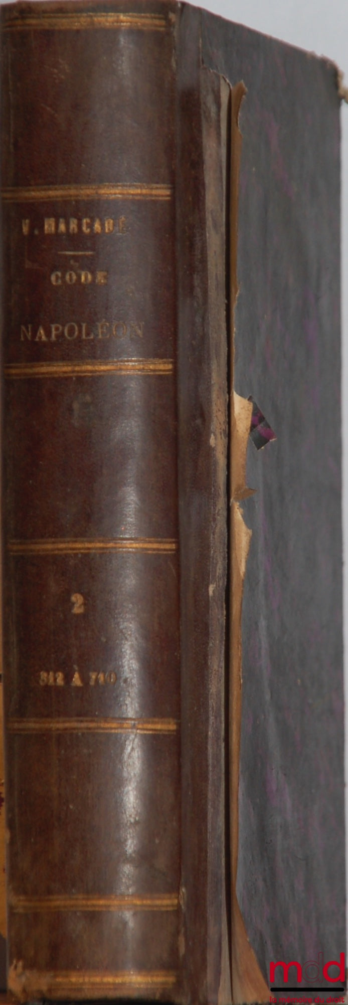 MARCADÉ (Victor-Napoléon) – EXPLICATION THÉORIQUE ET PRATIQUE DU CODE NAPOLÉON contenant l’analyse critique des auteurs et de la jurisprudence et un Traité résumé après le commentaire de chaque titre, 6e éd. augmentée de plusieurs Questions et des Lois et