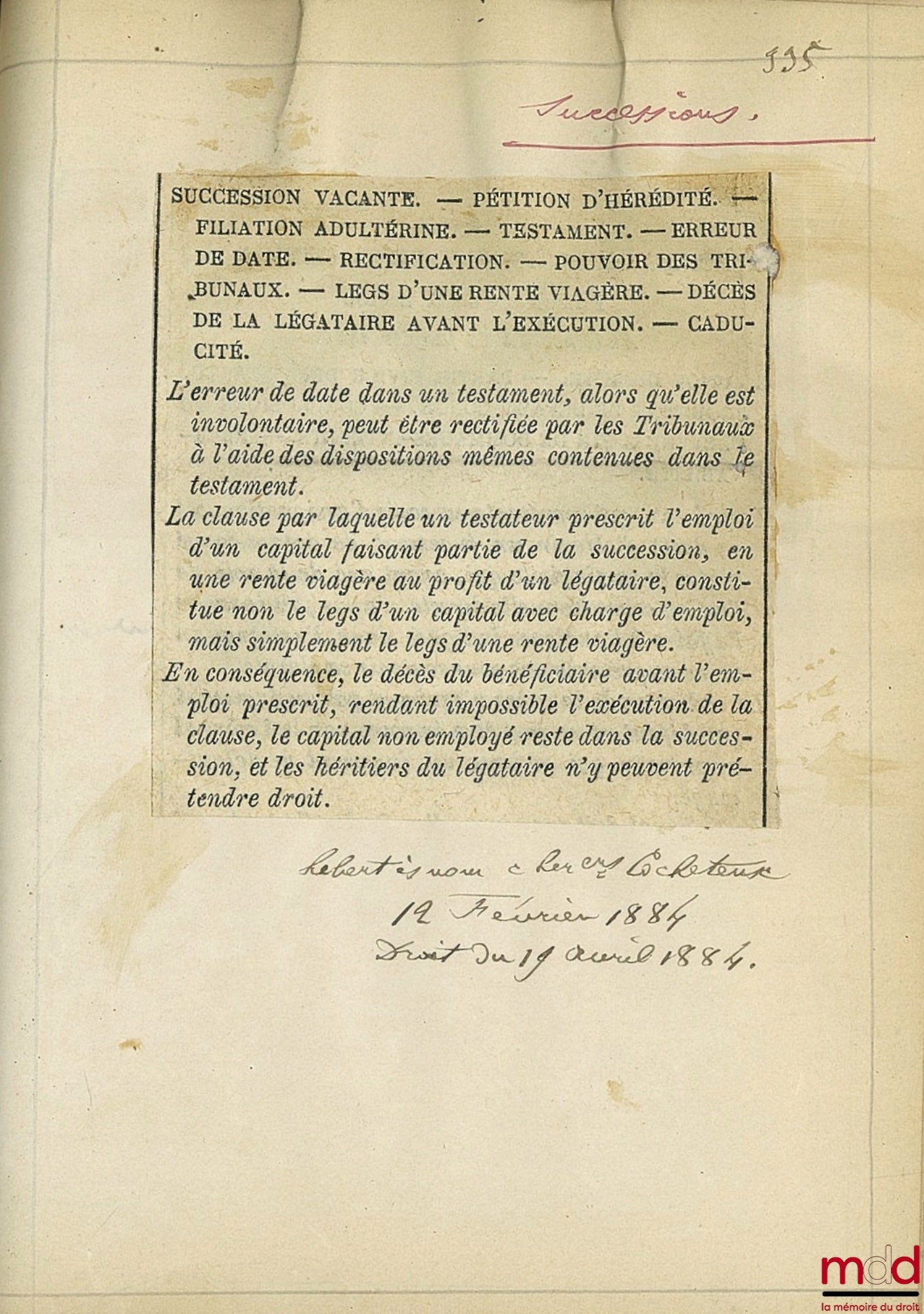JURISPRUDENCE DE LA 1re CHAMBRE DE LA COUR D’APPEL [IMPÉRIALE] DE PARIS [1863-1898] : 1er vol. : 1863 à 1868 ; 2e vol. : 1869 à 1873 ; 3e vol. : 1874 à 1878 ; 4e vol. : 1879 à 1889 [fini à 1882] ; 5e vol. : 1884 à 1888 ; 6e vol. : 1889 à 1893 ; 7e vol. :