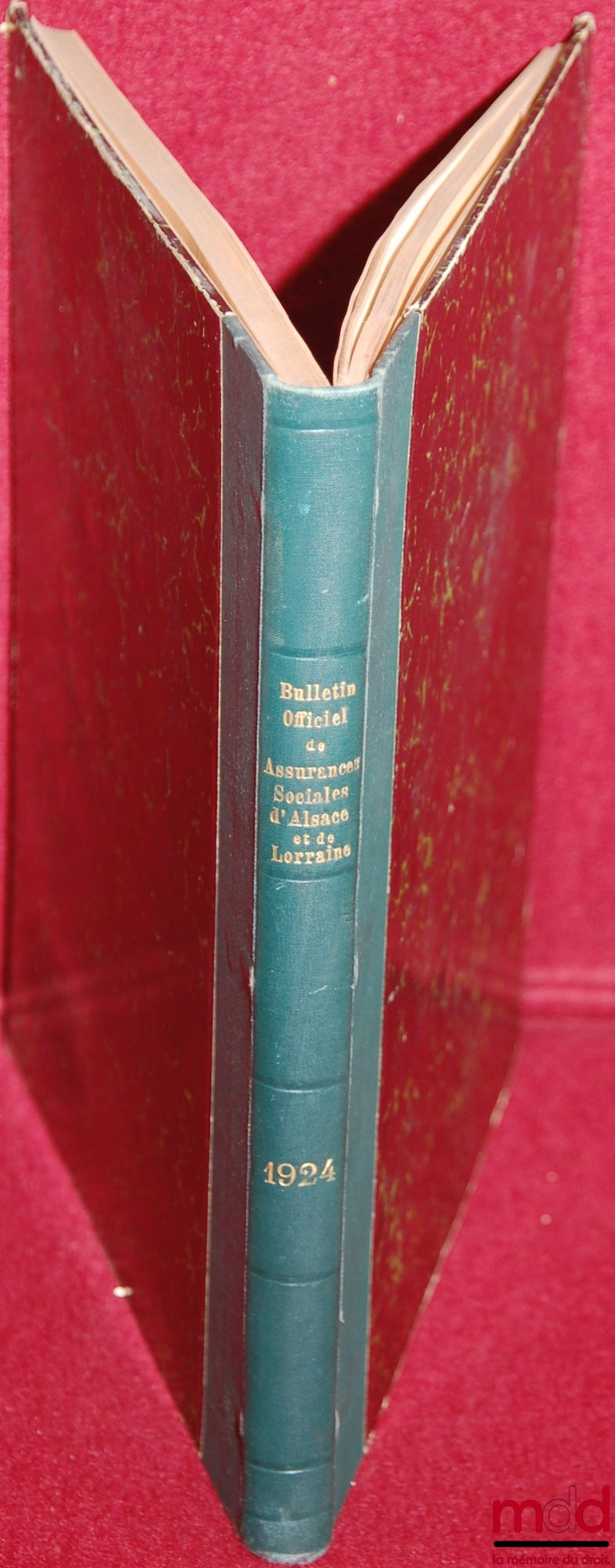 BULLETIN OFFICIEL DES ASSURANCES SOCIALES ALSACE (mensuel). 6ème année n° 1 (15 janvier 1924) à n° 12 (15 décembre 1924.