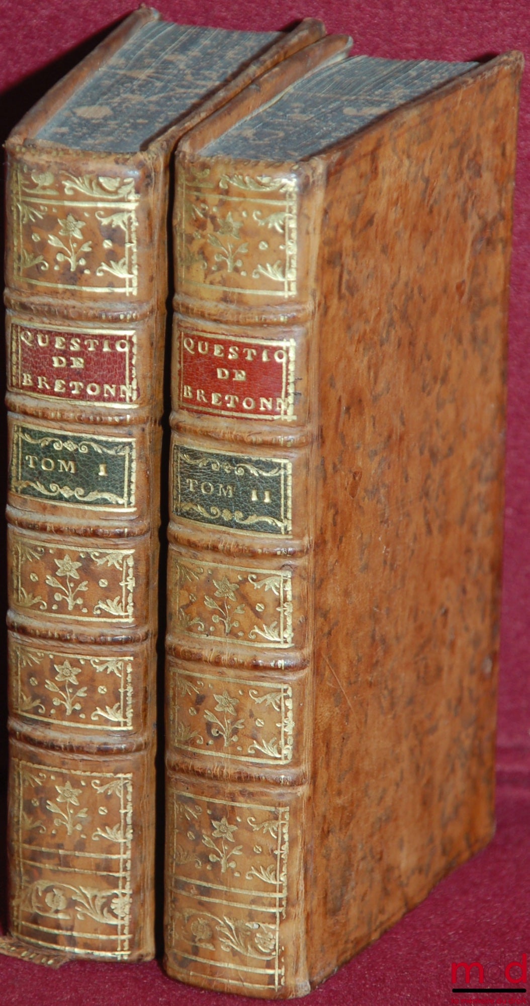 BRETONNIER (Barthelemy-Joseph) – RECUEIL PAR ORDRE ALPHABÉTIQUE DES PRINCIPALES QUESTIONS DE DROIT, QUI SE JUGENT DIVERSEMENT DANS LES DIFFERENTS TRIBUNAUX DU ROYAUME, AVEC DES RÉFLEXIONS POUR CONCILIER LA DIVERSITÉ DE LA JURISPRUDENCE, & LA RENDRE UNIFOR
