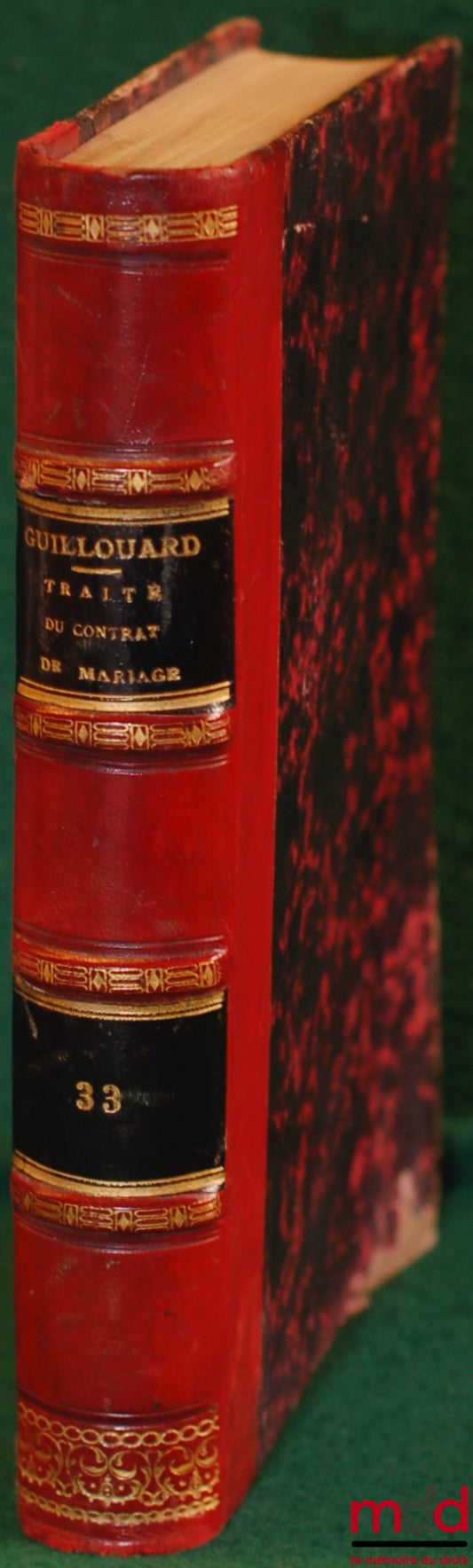 GUILLOUARD (Louis) – TRAITÉ DU CONTRAT DE MARIAGE Livre III, titre V, du Code Civil, t. II (uniquement)