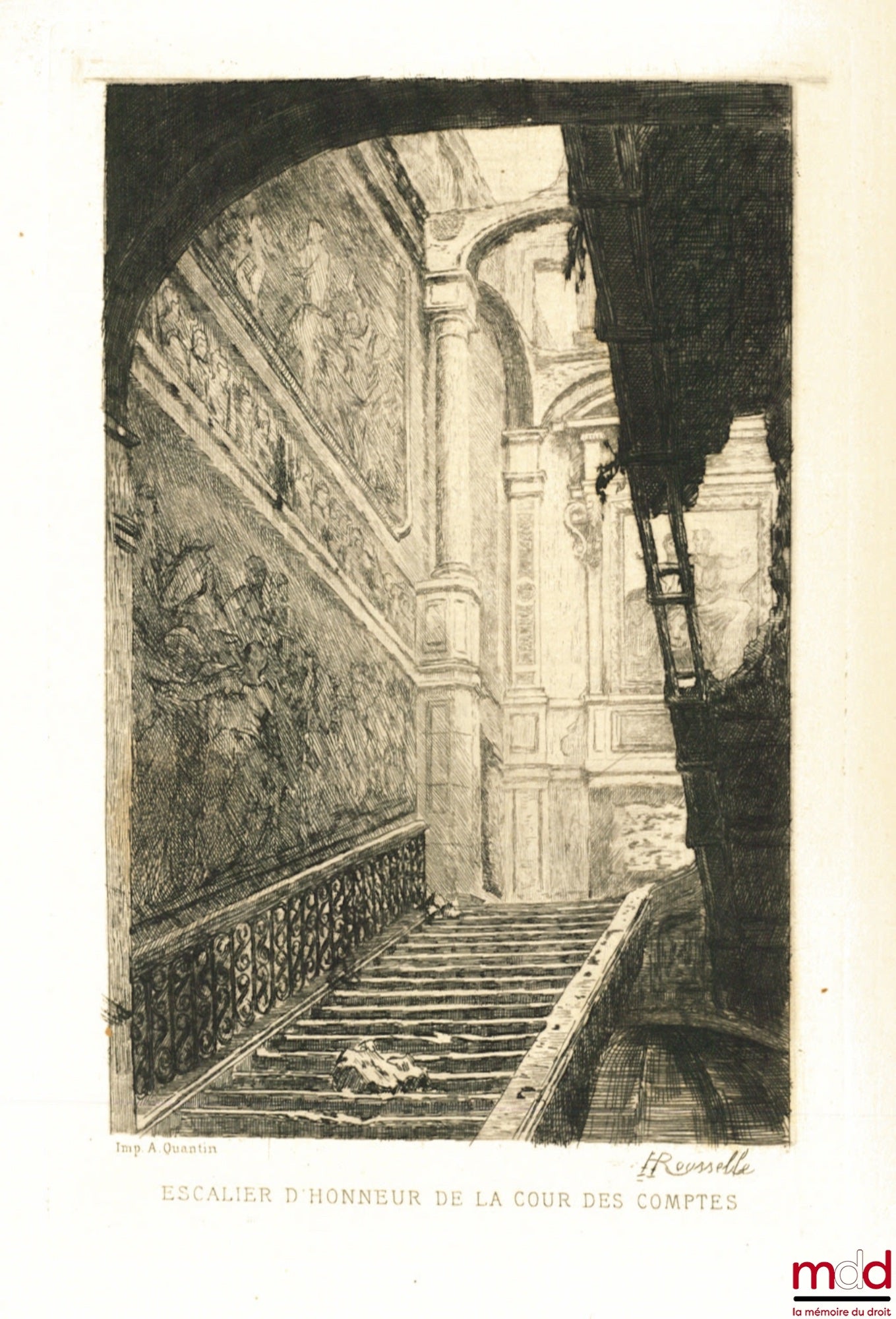 [Conseil d’État - Cour des comptes], VACHON (Marius) – LE PALAIS DU CONSEIL D’ÉTAT ET DE LA COUR DES COMPTES, avec quatre fac-similé et une eau-forte