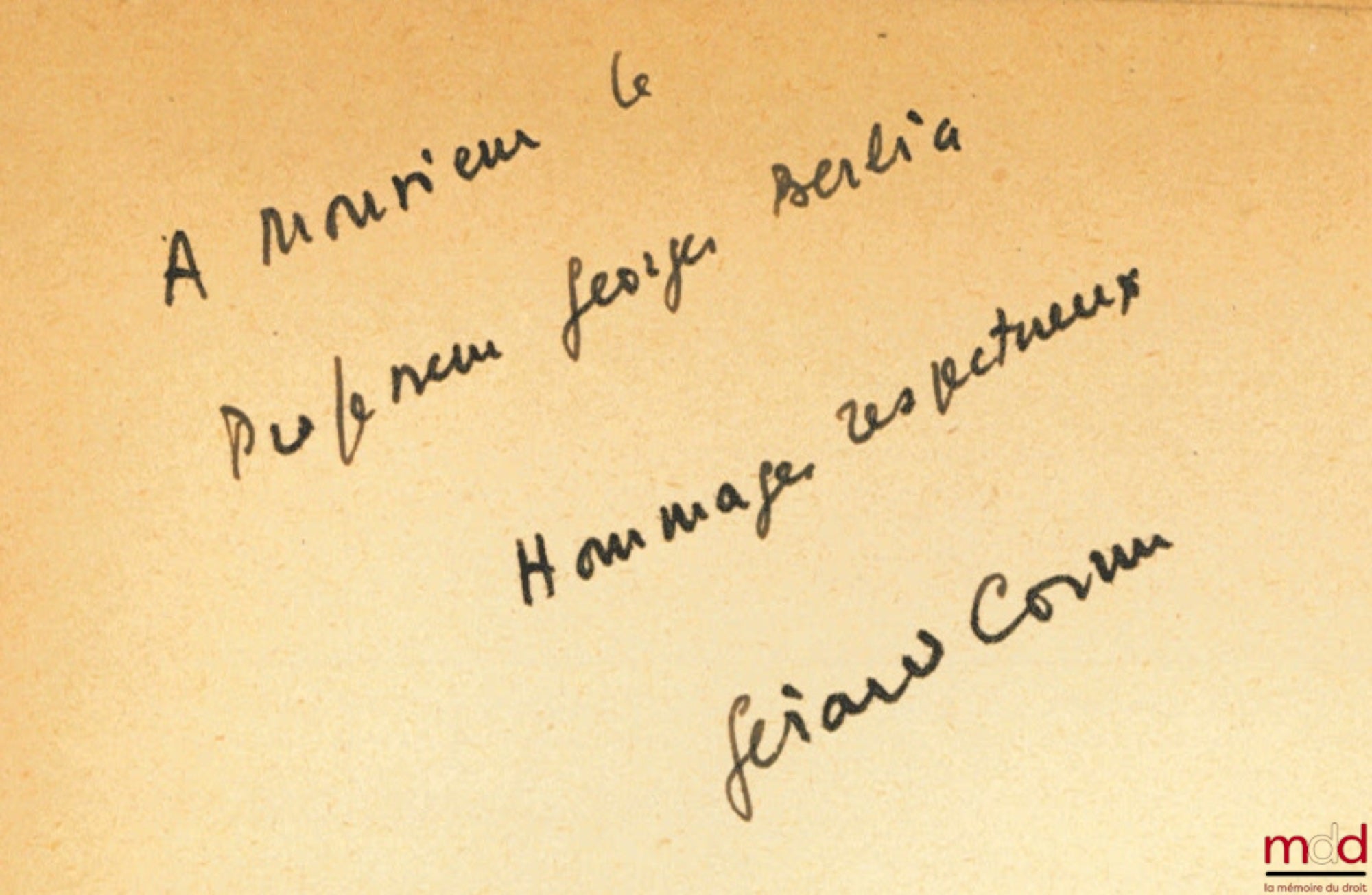 CORNU (Gérard) – ÉTUDE COMPARÉE DE LA RESPONSABILITÉ DÉLICTUELLE EN DROIT PRIVÉ ET EN DROIT PUBLIC, Préface de André Amiaud