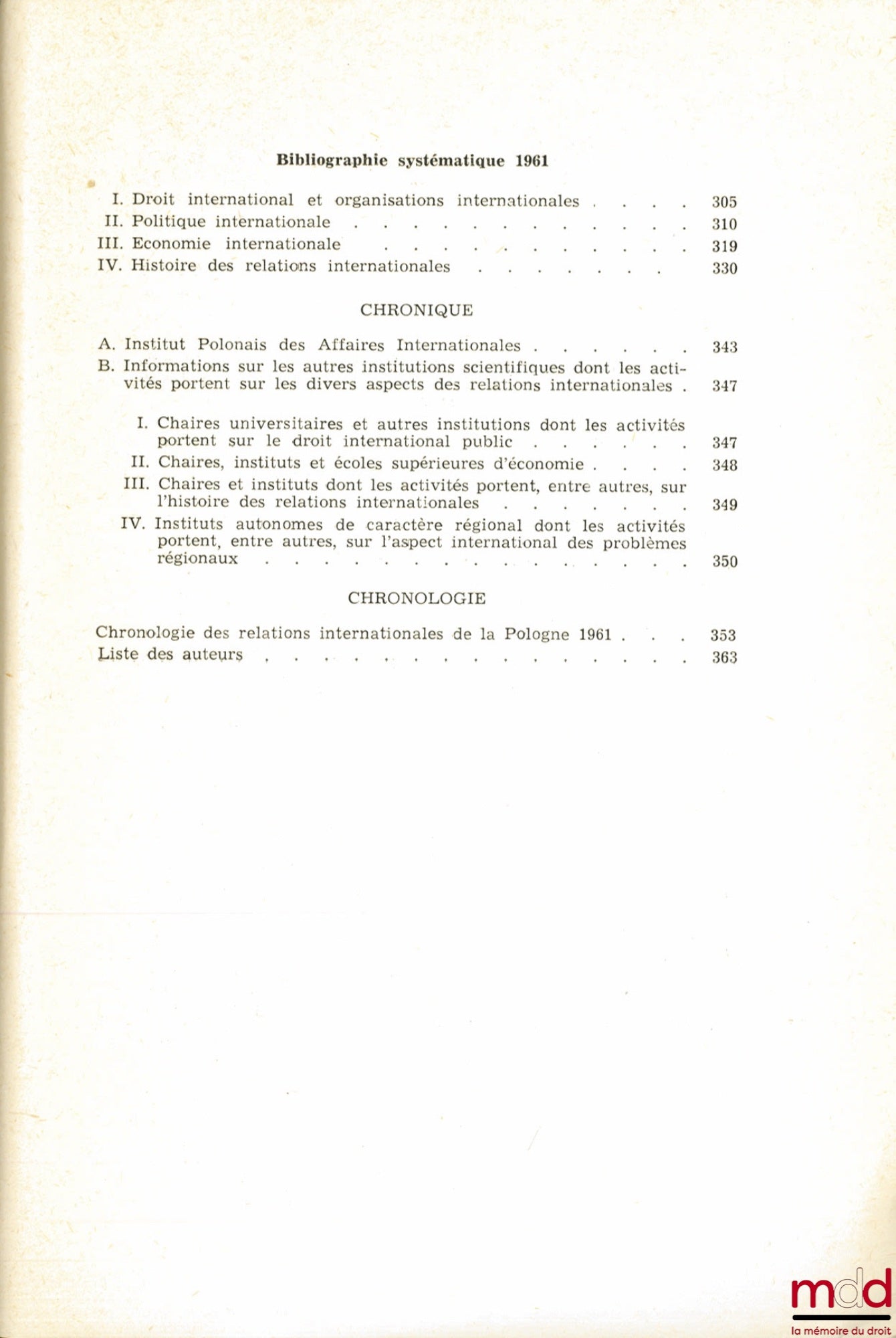 [Collectif] – ANNUAIRE POLONAIS DES AFFAIRES INTERNATIONALES 1962