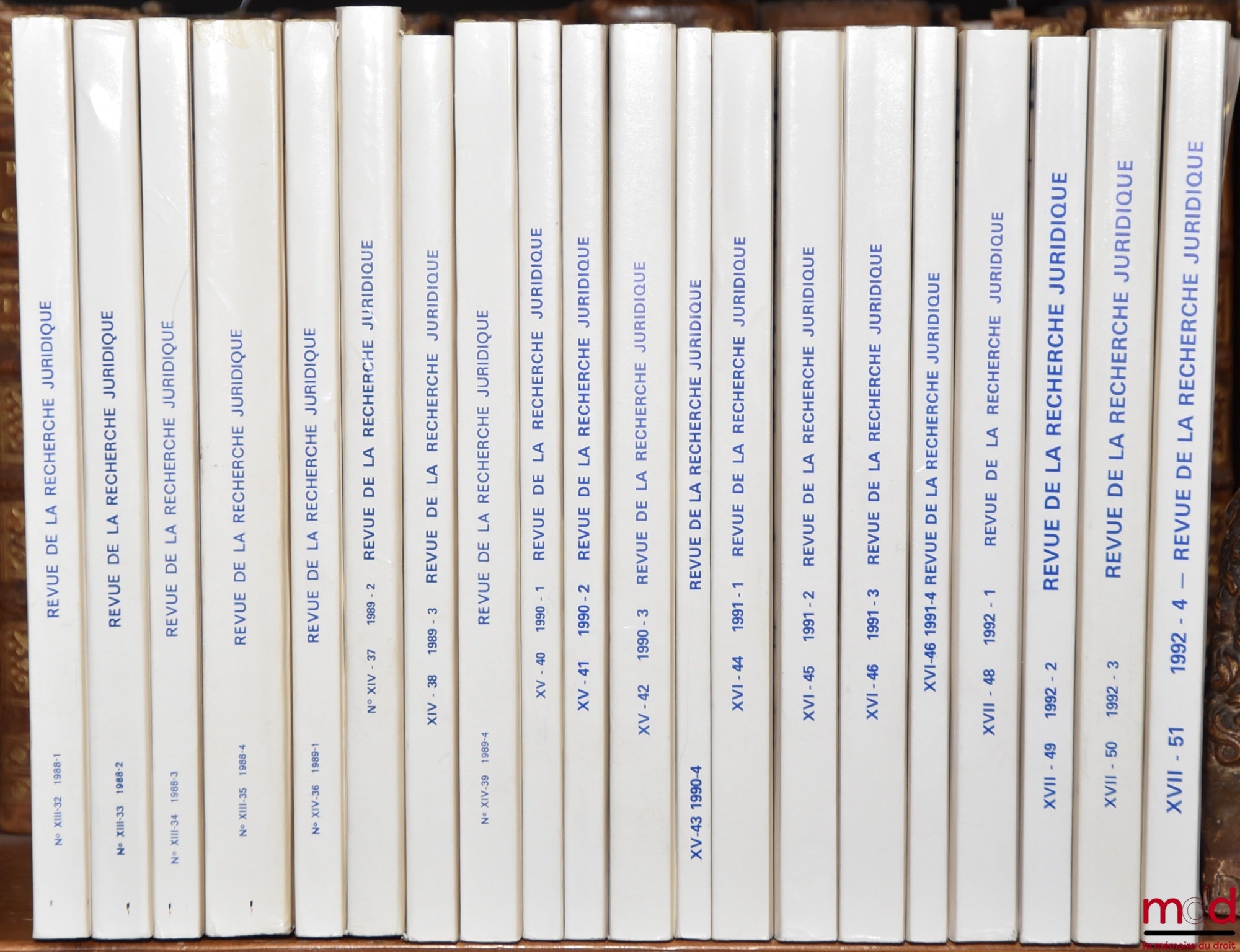 [RRJ] – REVUE DE LA RECHERCHE JURIDIQUE – DROIT PROSPECTIF, n° VI-11 à XXII-70 (année 1981 à 1997) avec les TABLES DE LA REVUE DE LA RECHERCHE JURIDIQUE – DROIT PROSPECTIF 1976-1994