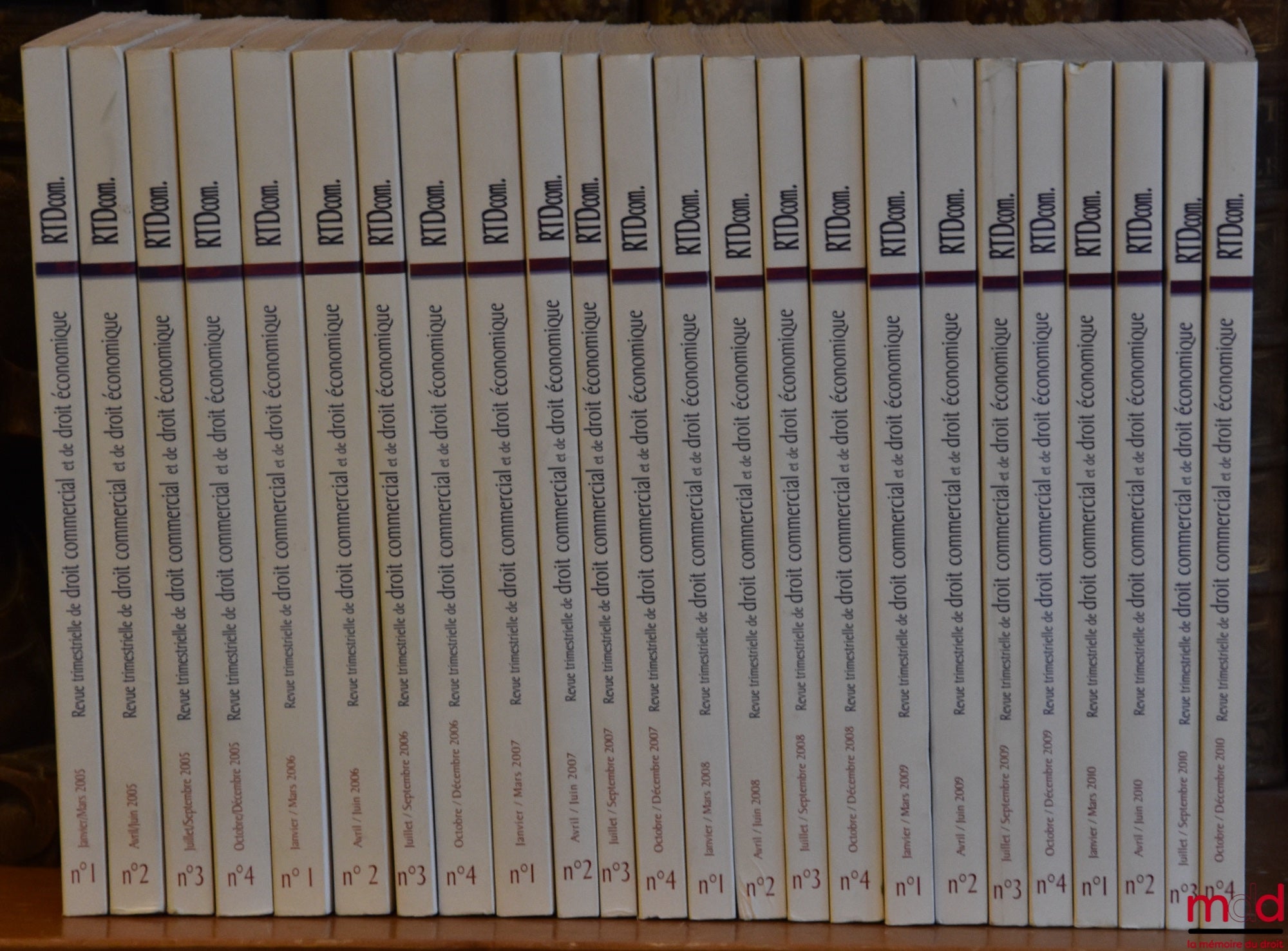 [RTDCom. - J. ESCARRA & R. HOUIN] – REVUE TRIMESTRIELLE DE DROIT COMMERCIAL ET DE DROIT ÉCONOMIQUE fondée par J. Escarra et R. Houin, 1949 puis 1952 à 2004 [complet de 1952 à 2004]