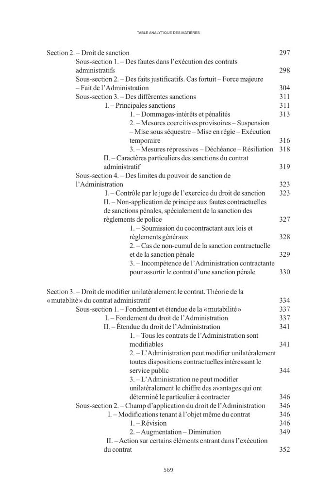 PÉQUIGNOT (Georges) – THÉORIE GÉNÉRALE DU CONTRAT ADMINISTRATIF   Préface de Laurent RICHER  Réimpression de l’éd. de 1945 chez A. Pédone,  entièrement recomposée et corrigée par Maude Lajoinie