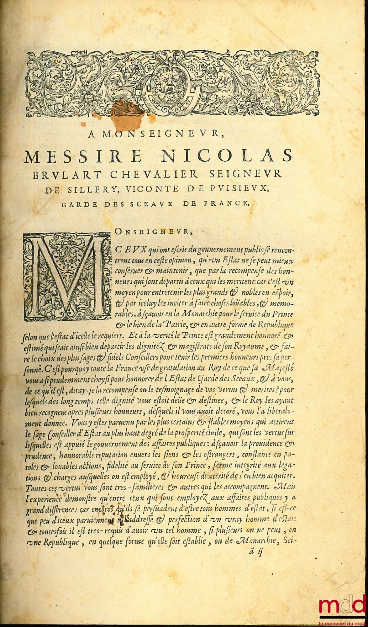CHARONDAS LE CARON (Louis) – [RESPONSES ET DÉCISIONS DU DROICT FRANÇOIS, confirmées par arrets des Cours souveraines de ce royaume et autres : Comme aussi des Conseils d’État & Privé du Roi, & grand Conseil, Enrichies de singulières Observations de Droit