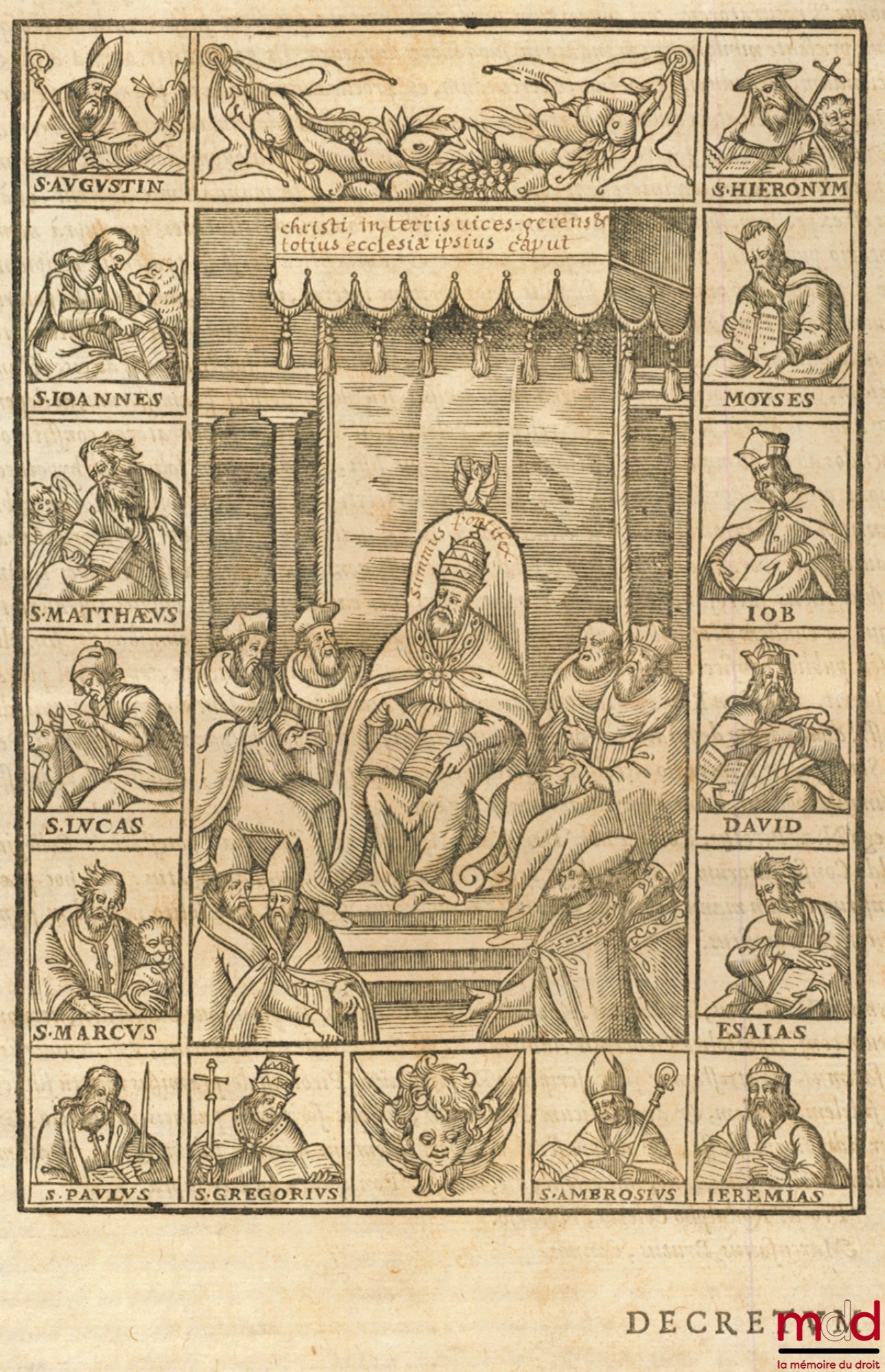 [GRATIEN] – DECRETUM GRATIANI, EMENDATUM, ET NOTATIONIBUS ILLUSTRATUM : Una cum glossis, Gregorii XIII Pont. Max. iussu editum : Ad exemplar Romanum diligenter recognitum. Editio ultima