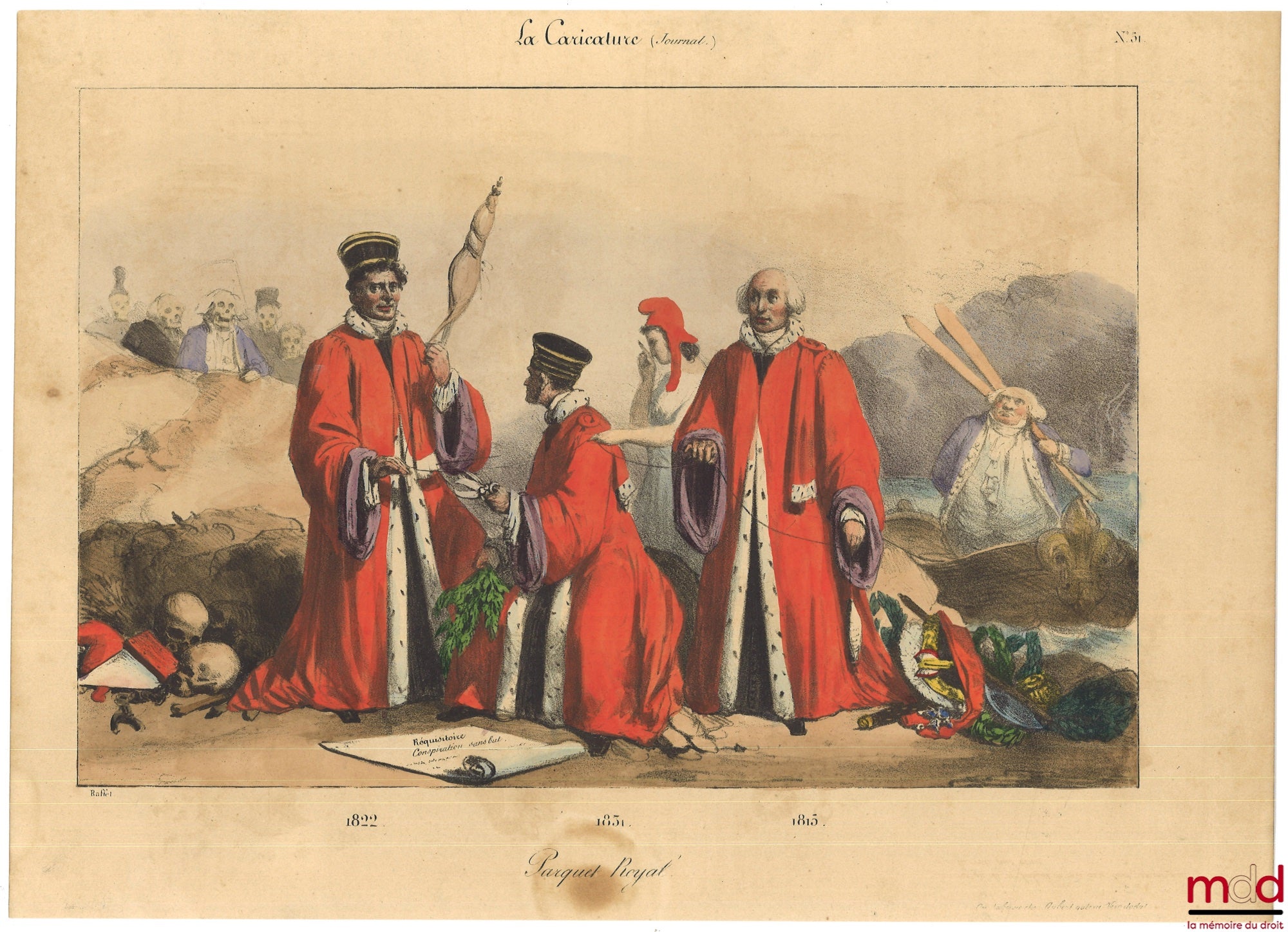 LA CARICATURE (Journal), PARQUET ROYAL