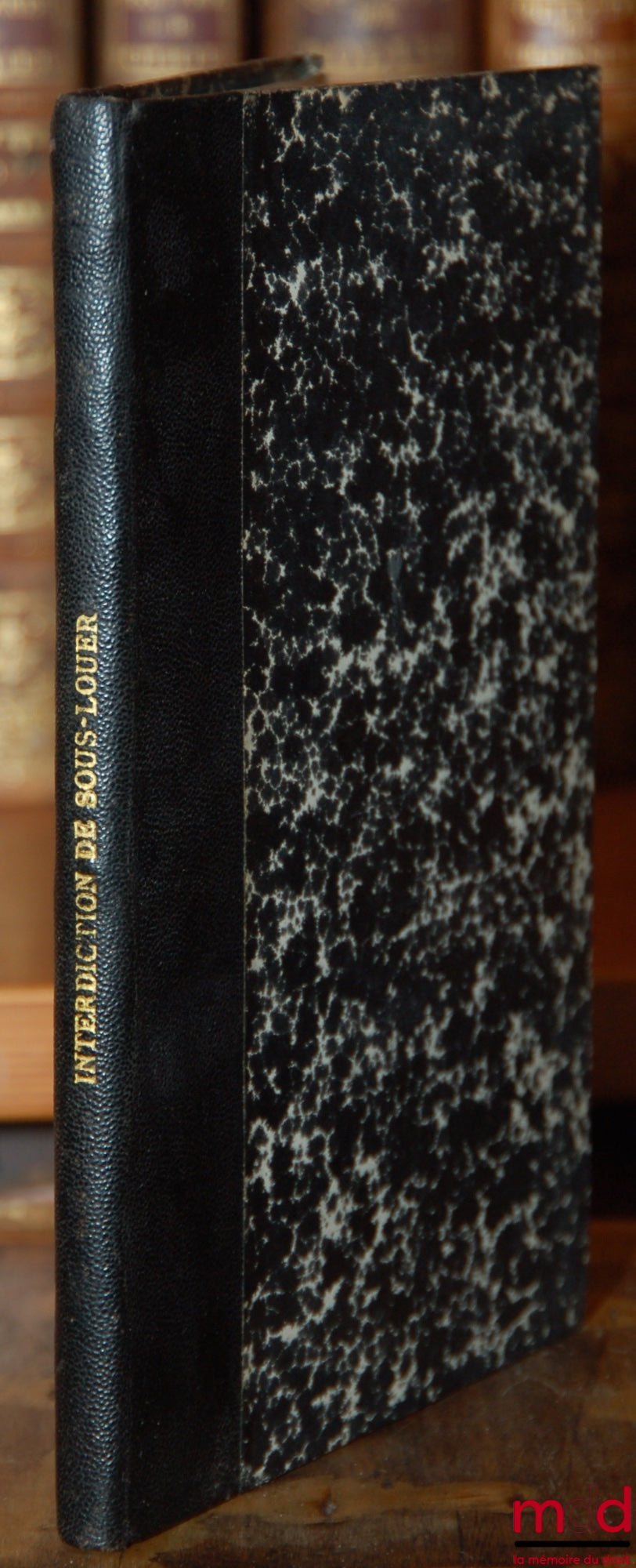 VRABIESCO (Jeane-Eugénie) – L’INTERDICTION DE SOUS-LOUER