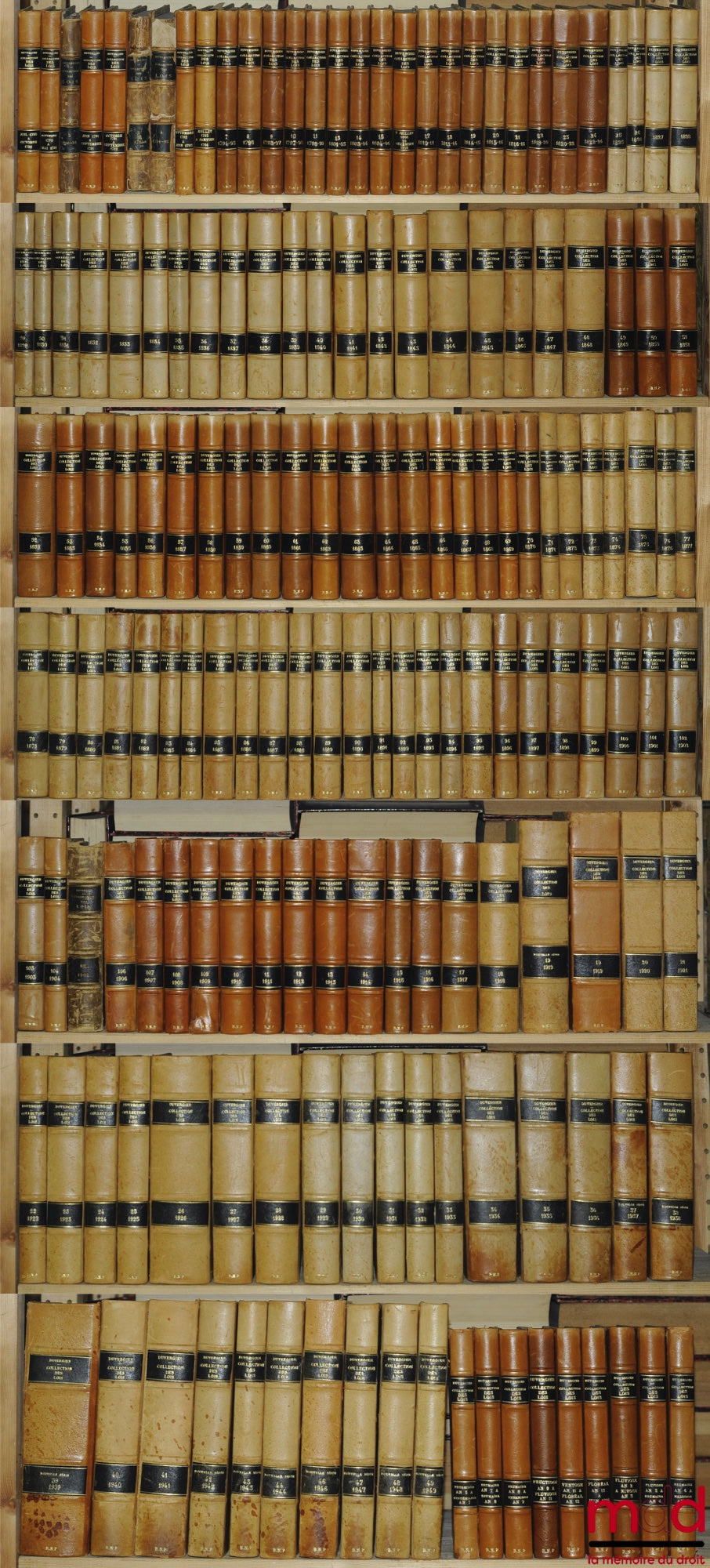 [DUVERGIER (Jean-Baptiste)] – COLLECTION COMPLÈTE DES LOIS, Décrets, Ordonnances, Réglements, AVIS DU CONSEIL-D’ÉTAT, publié sur les éditions officielles du Louvre ; de l’Imprimerie nationale, par Baudouin ; et du Bulletin des Lois ; (De 1788 à 1830 inclu